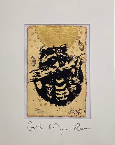 Gold Moon Racoon - Original - 8