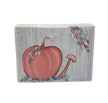 Wooden Canvas - Pumpkin with Mushroom - Large