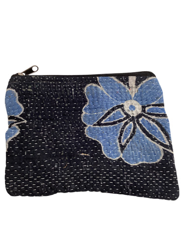 Kantha Zipper Pouch Bag - Large