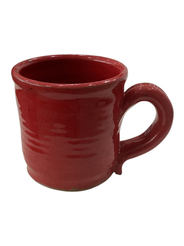 Handmade Pottery Mug - Red