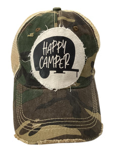 Happy Camper Hat - Camo