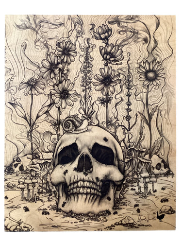 Skull Garden - Black & White