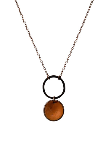 Penny Patina Revolve Necklace - Medium - Copper/Cantaloupe