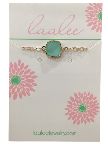 Aqua Blue Mint Necklace