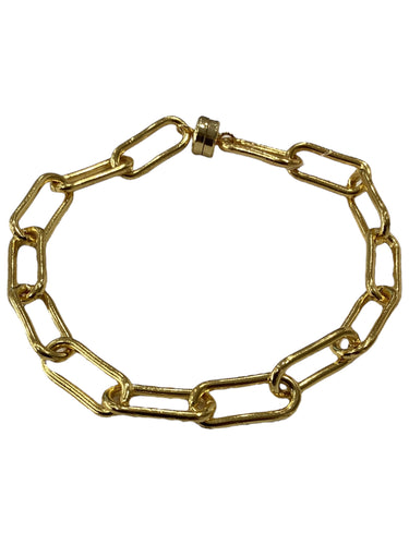 Gold Paperclip Bracelet