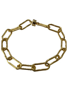 Gold Paperclip Bracelet