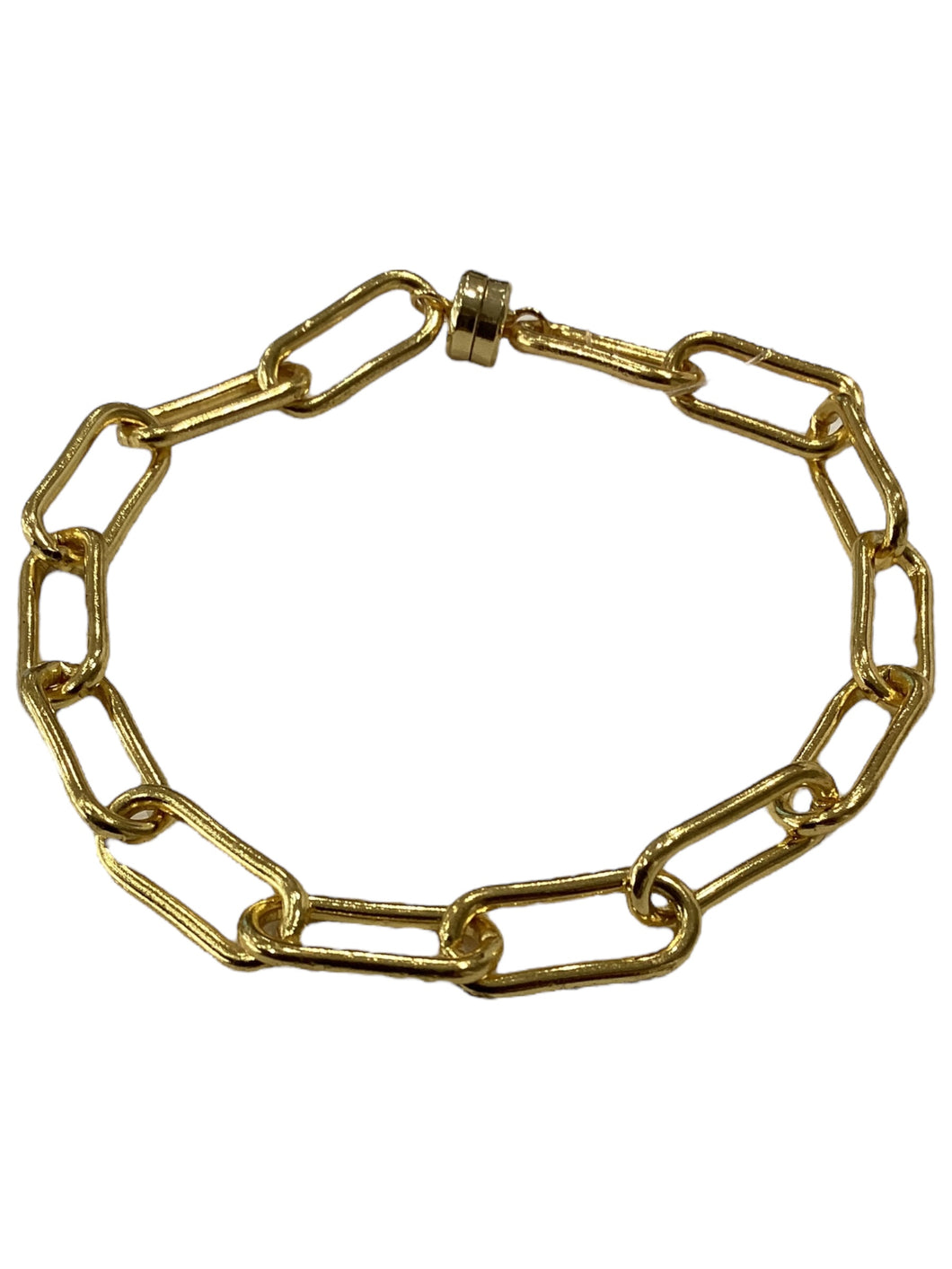 Gold Paperclip Bracelet