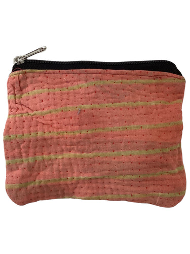 Kantha Zipper Pouch Bag - Medium