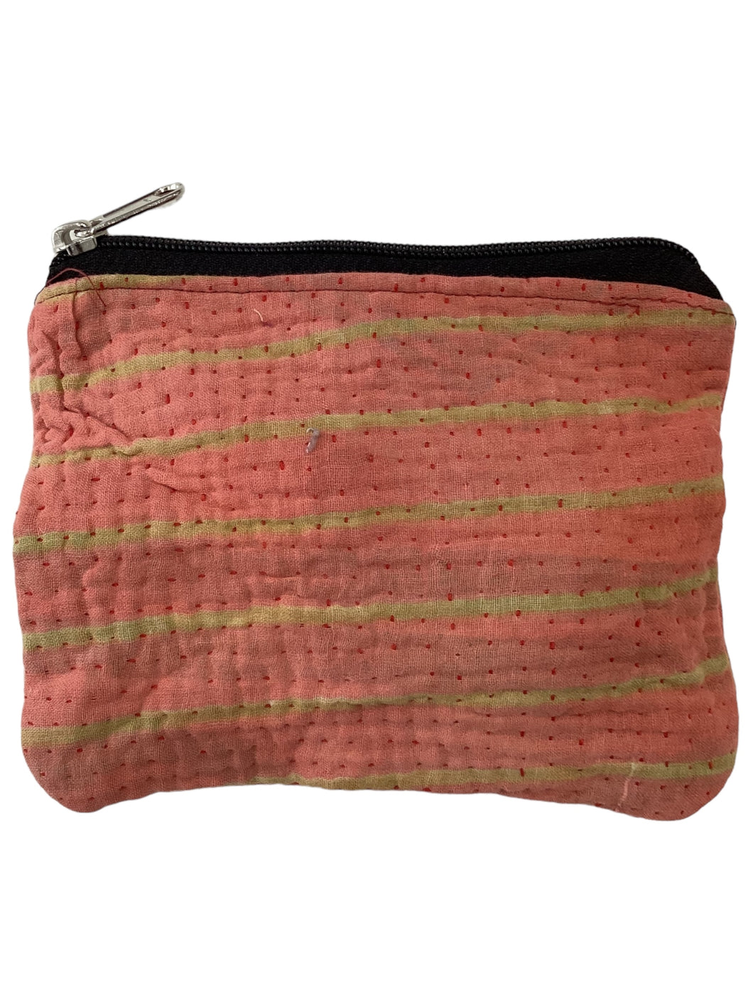 Kantha Zipper Pouch Bag - Medium