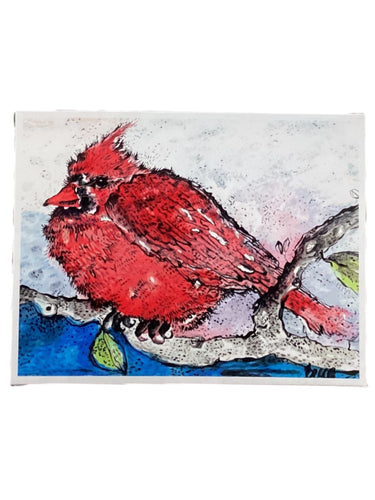 Cardinal Winter Morning - Print - 5