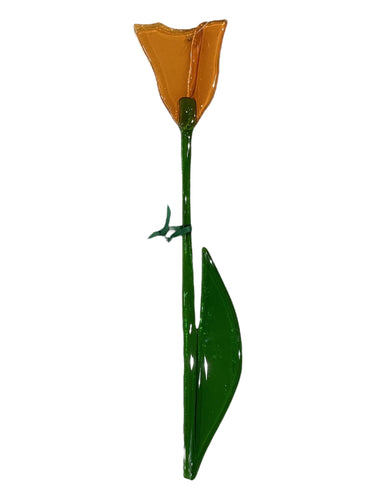 Single Stem Suncatcher - Orange