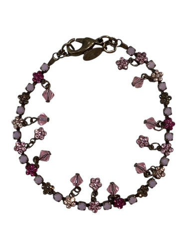 Vintage Bracelet - Pink & Flowers