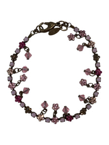 Vintage Bracelet - Pink & Flowers