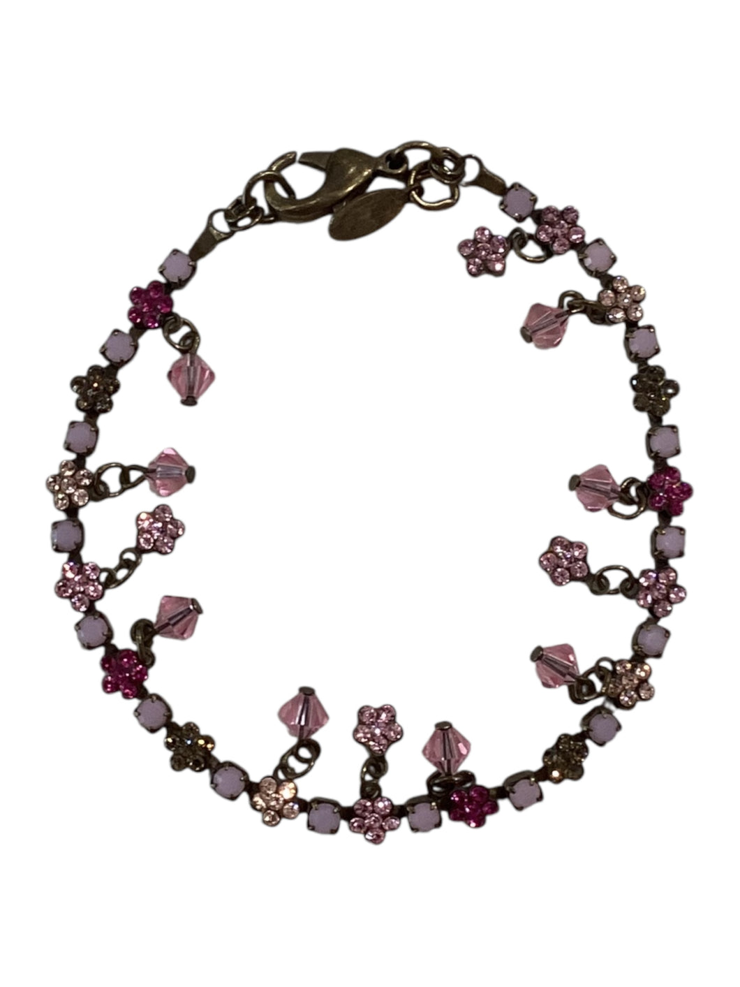 Vintage Bracelet - Pink & Flowers