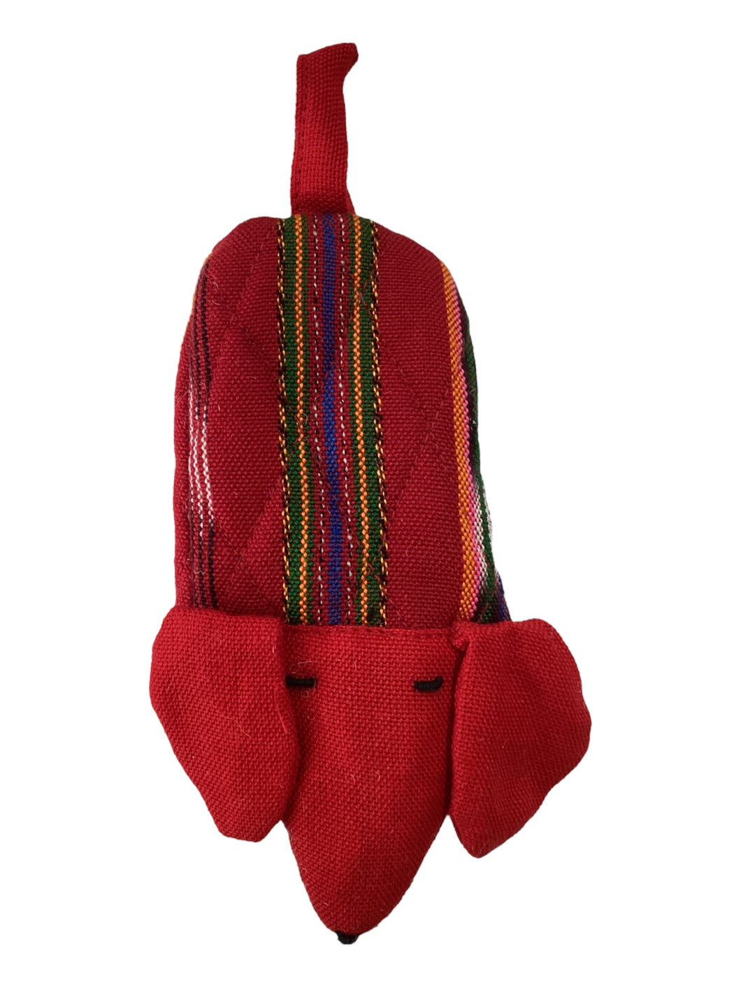 Dog Skillet Handle Holder - Festive Red