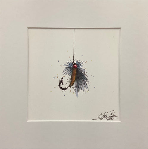 Fly Fishin' - Blue - Print