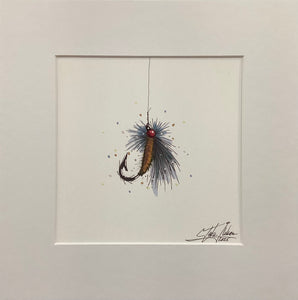 Fly Fishin' - Blue - Print
