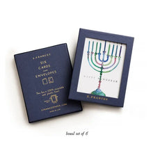 Colorful Menorah - Christmas Card (Boxed Set of 6)