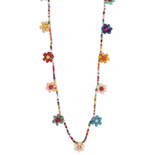 Daisy Chain Multi Bead Flower Necklace/Bracelet