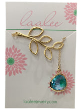 Aquamarine Lariat Necklace