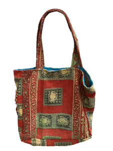 Kantha Pocket Tote Bag