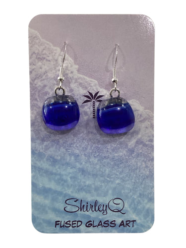 Medium Dangle Earrings - Blue