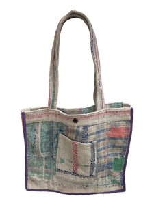 Kantha Overnight Tote Bag