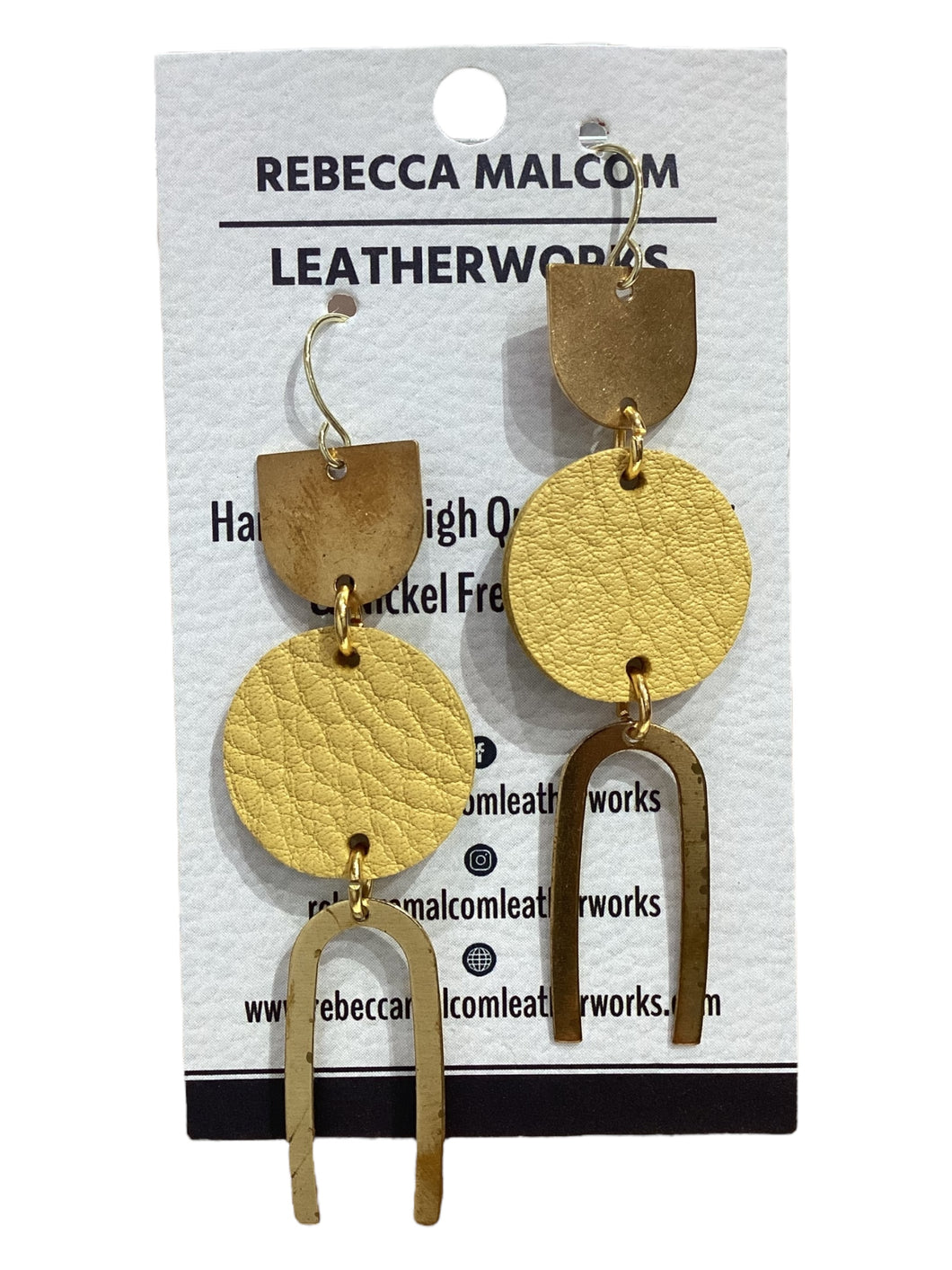 Squid Earrings - Yellow