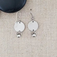 Alcohol Ink Stainless Steel Ball Connector Earrings