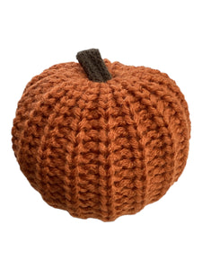 Small Knit Pumpkin - Orange