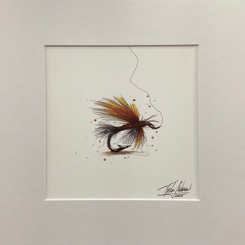 Fly Fishin' - Rust - Print