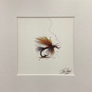Fly Fishin' - Rust - Print