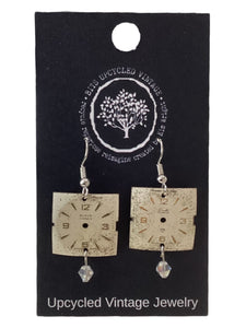 Steampunk Watch Face Earrings