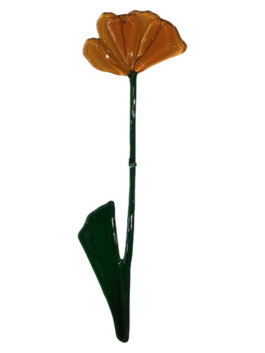 Single Stem Suncatcher - Orange