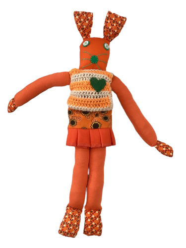Handcrafted Orange Bunnykat - Carrot Top