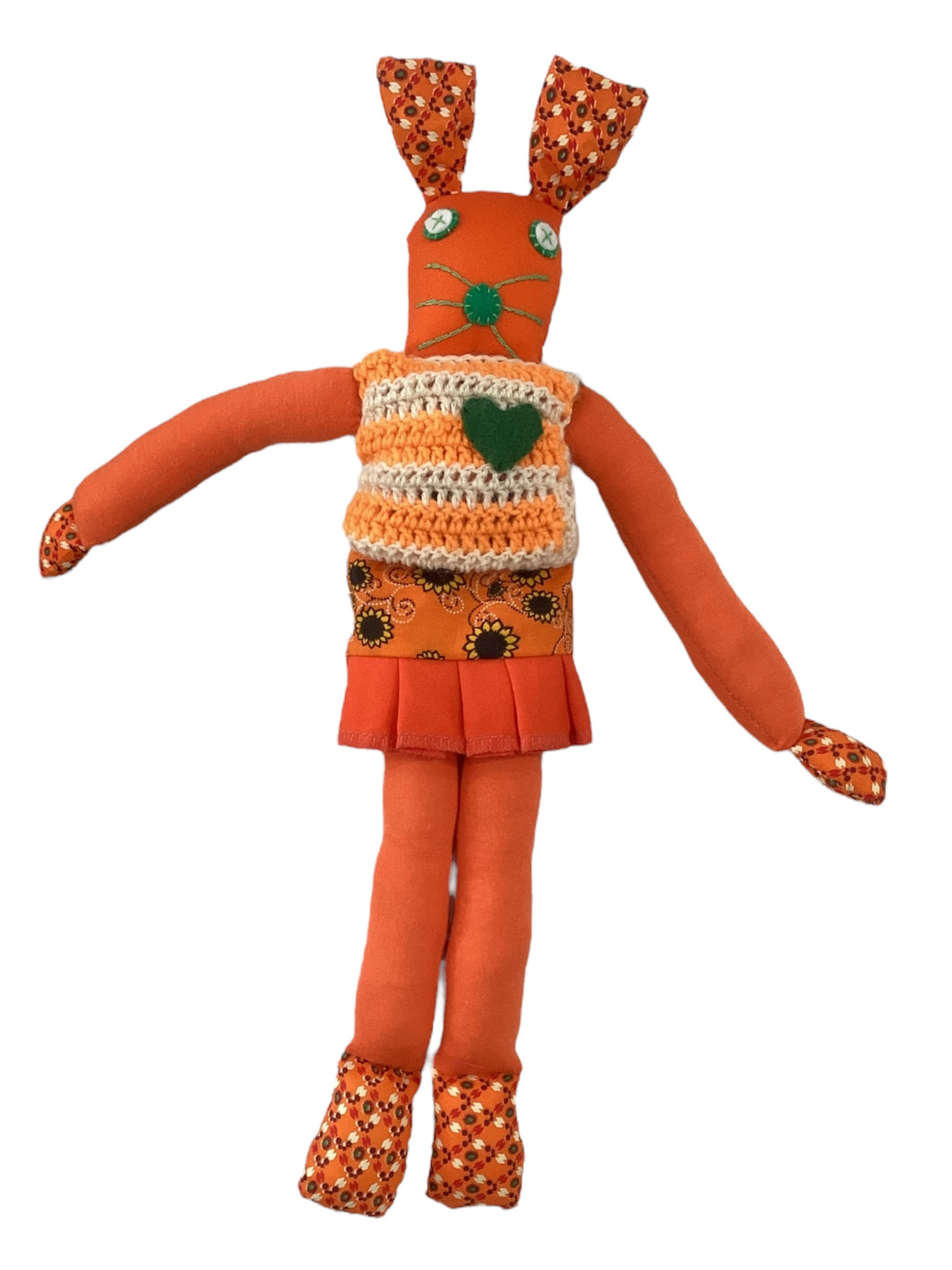 Handcrafted Orange Bunnykat - Carrot Top