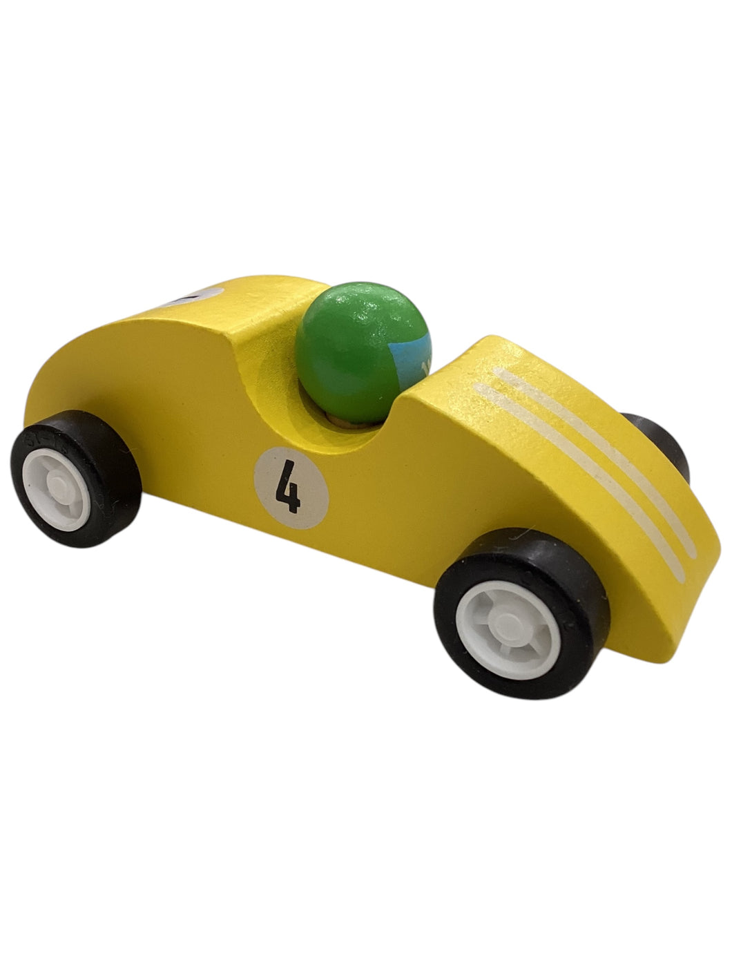 Pull Back Race Car - #4 Yellow