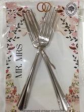 "Mr. & Mrs." Stamped Forks