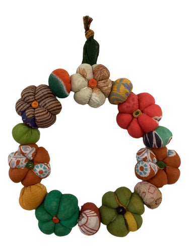 Mini Saree Pumpkin Wreath