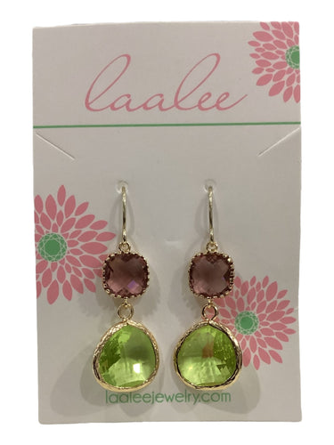 Peridot Earrings - Eggplant Plum
