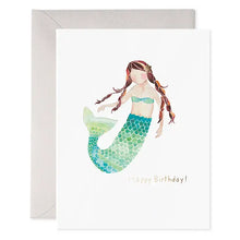 Mermaid - Birthday Greeting Card