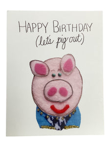 Birthday Card - Let’s Pig Out