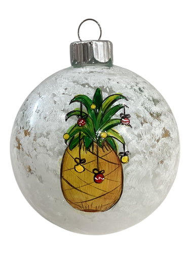Glass Ball Ornaments with Gift Box - Pineapple