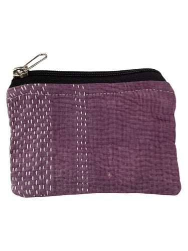 Kantha Zipper Pouch Bag - Small