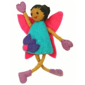 Black Hair Felt Tooth Fairy Pillow