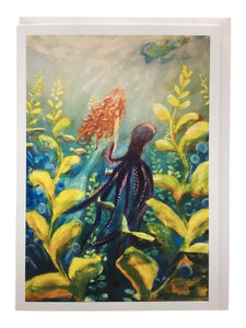 Notecard - Mermaid and Octopus