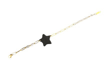 Goldplated Paperclip Chain Bracelet - Star