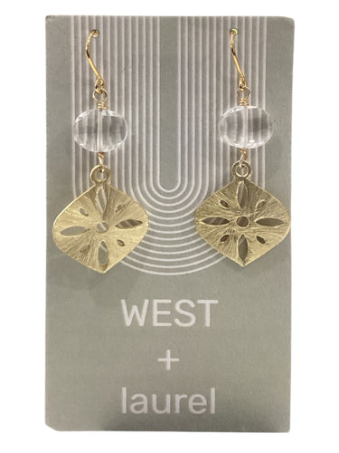 Fancy Gemstone Earrings - June - Clear