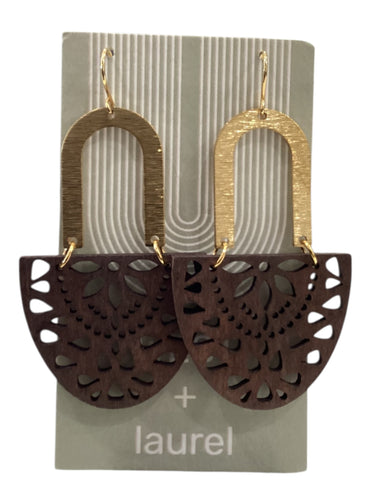 Classic Earrings - Arch + Wood