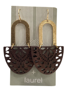 Classic Earrings - Arch + Wood